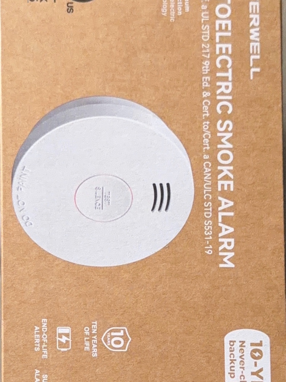 Siterwell Smoke Detector with Magnetic Fastening Kit ETL-9th Listed 6 PACKS